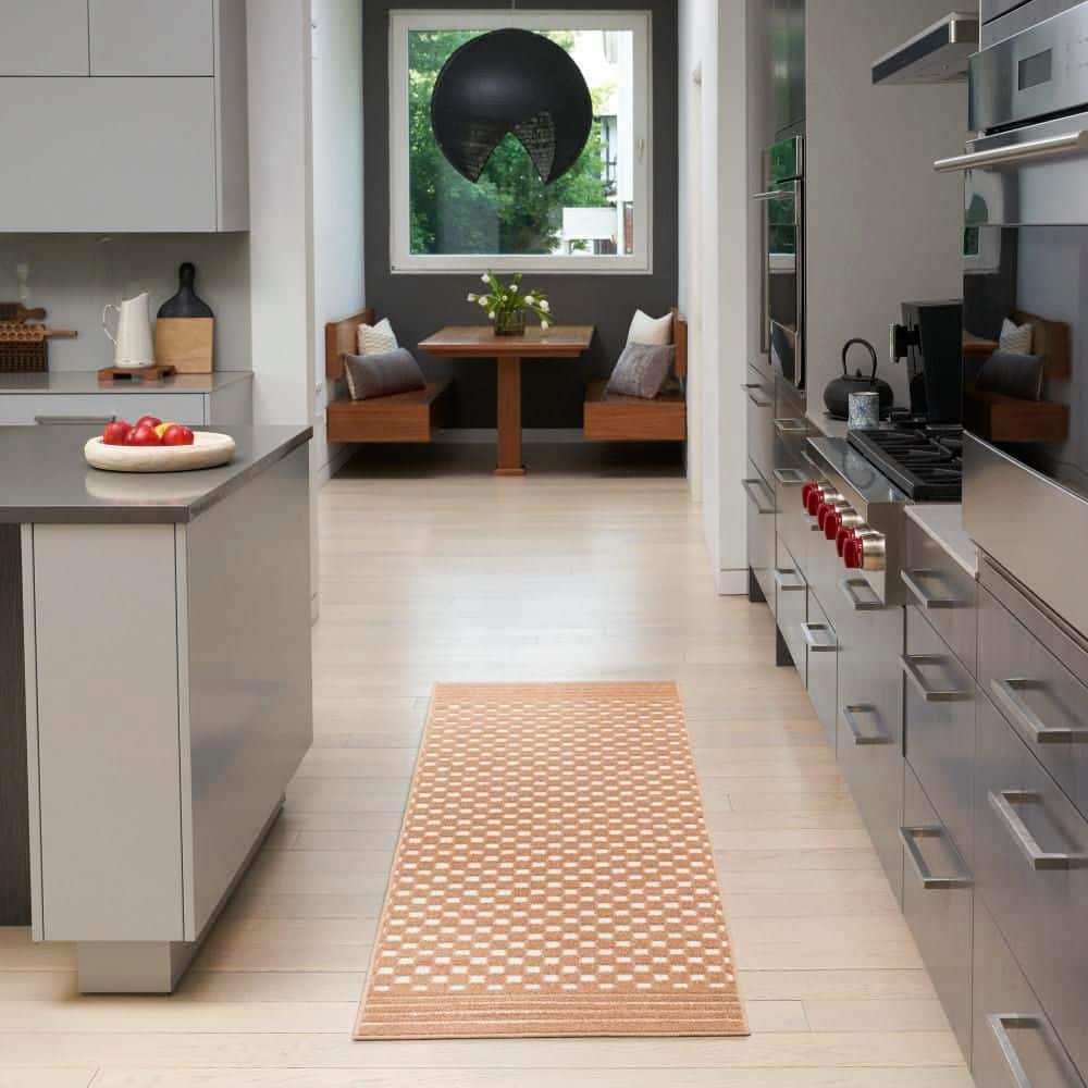 Nourison Casual 2' x 6' Copper Modern Indoor Rug