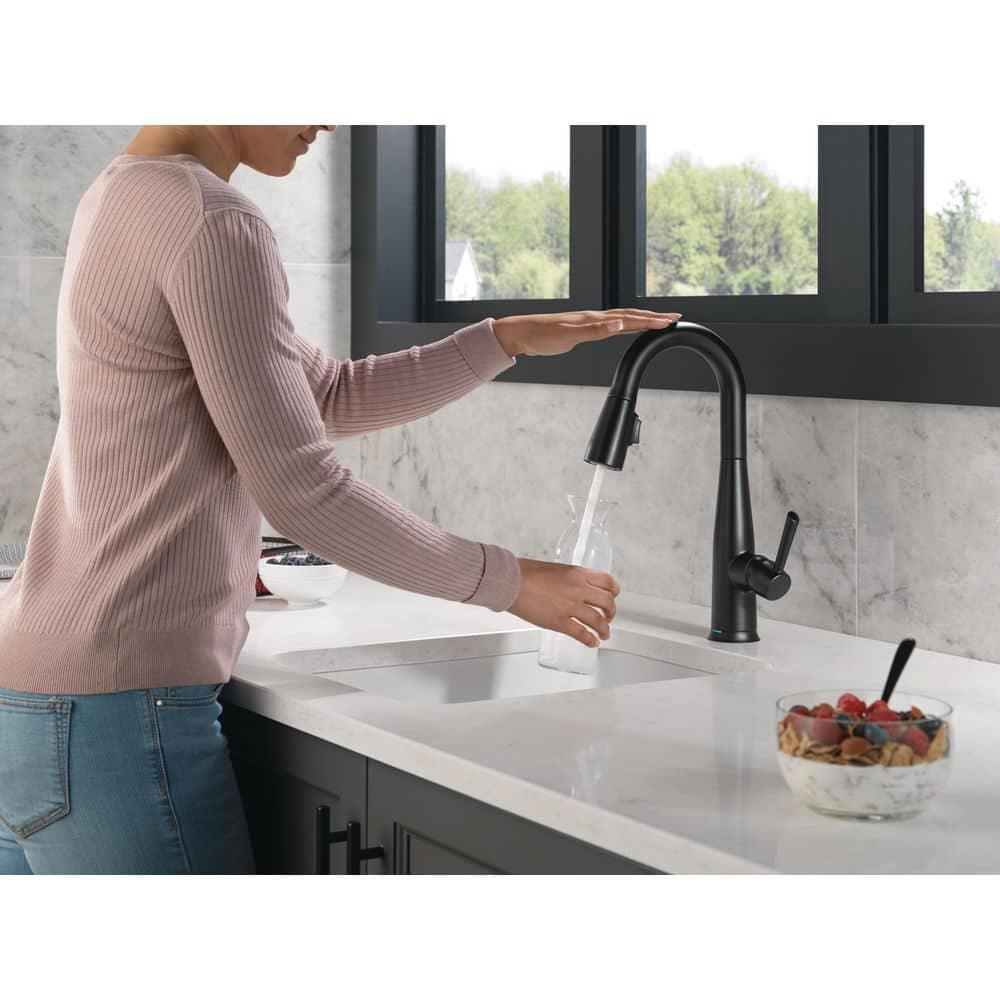 Essa Pull Down Sprayer Bar Faucet, Single Handle Prep Sink Faucet