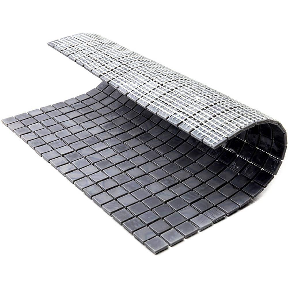 Skosh 0.6" x 0.6" Glass Grid Mosaic Wall & Floor Tile