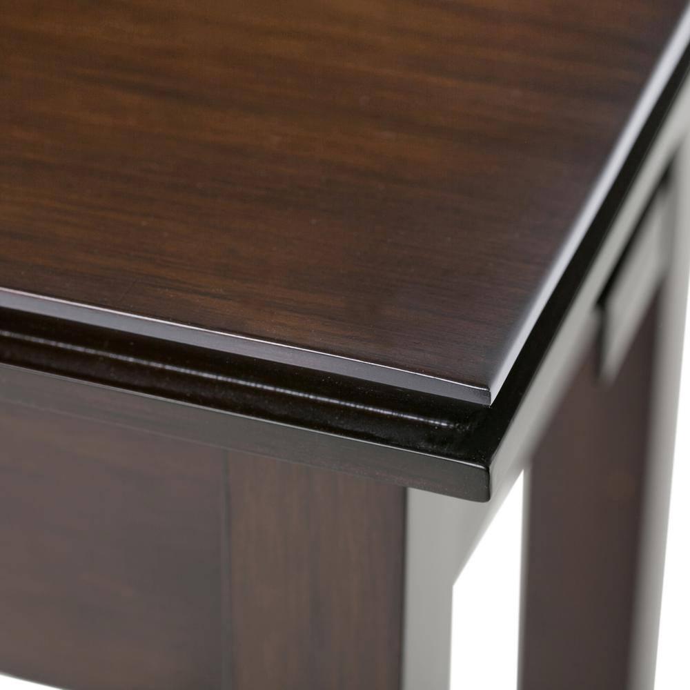 Simpli Home Artisan Solid Wood Transitional Narrow Side Table with Drawer