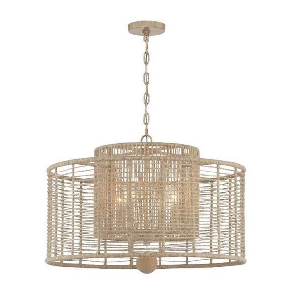 4 Light Chandelier-Burnished Silver Finish    -Traditional Installation Crystorama Lighting Jay-A5004-Bs