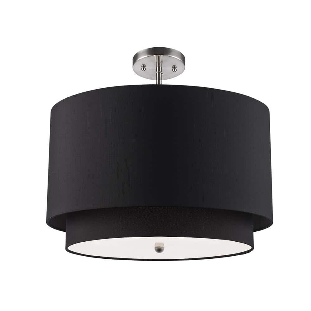 Trans Globe Lighting Pnd-802 Three Light Double Shade Pendant From The Young And Hip