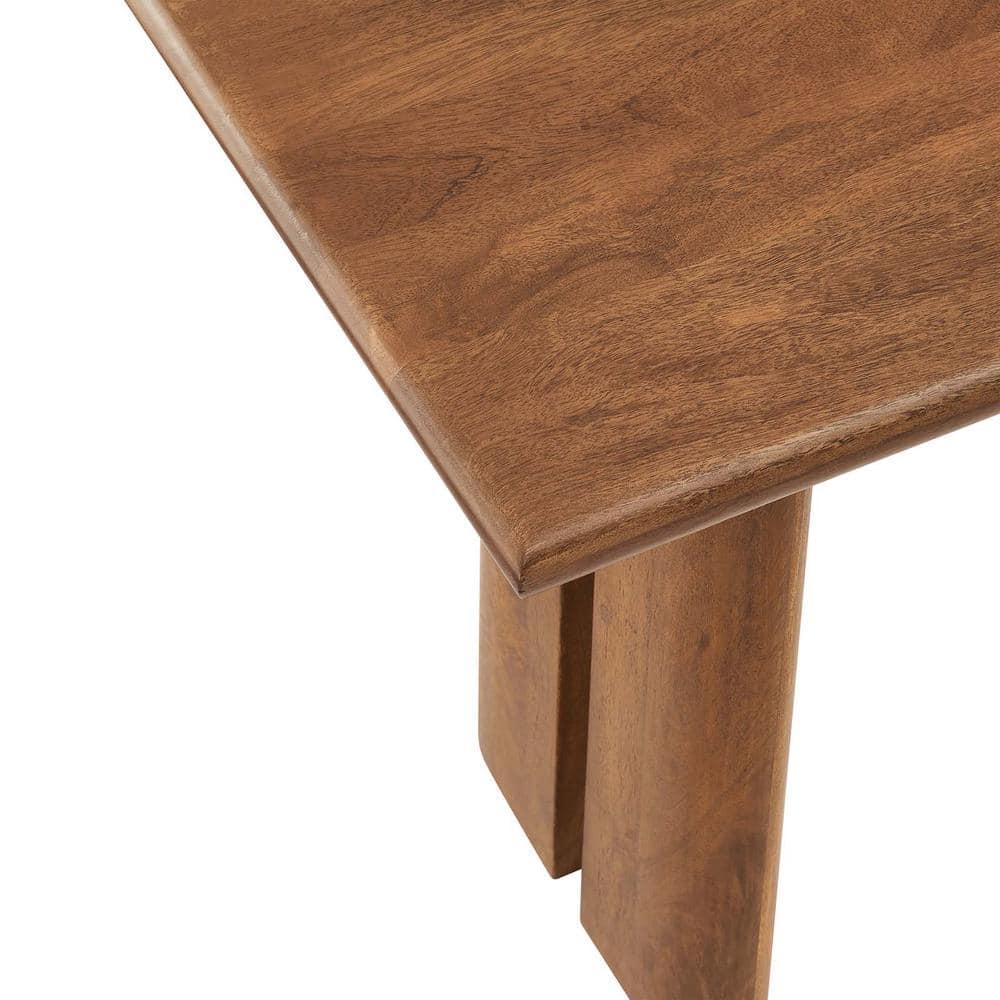 Modway Amistad 46" Solid Wood Bench, Walnut