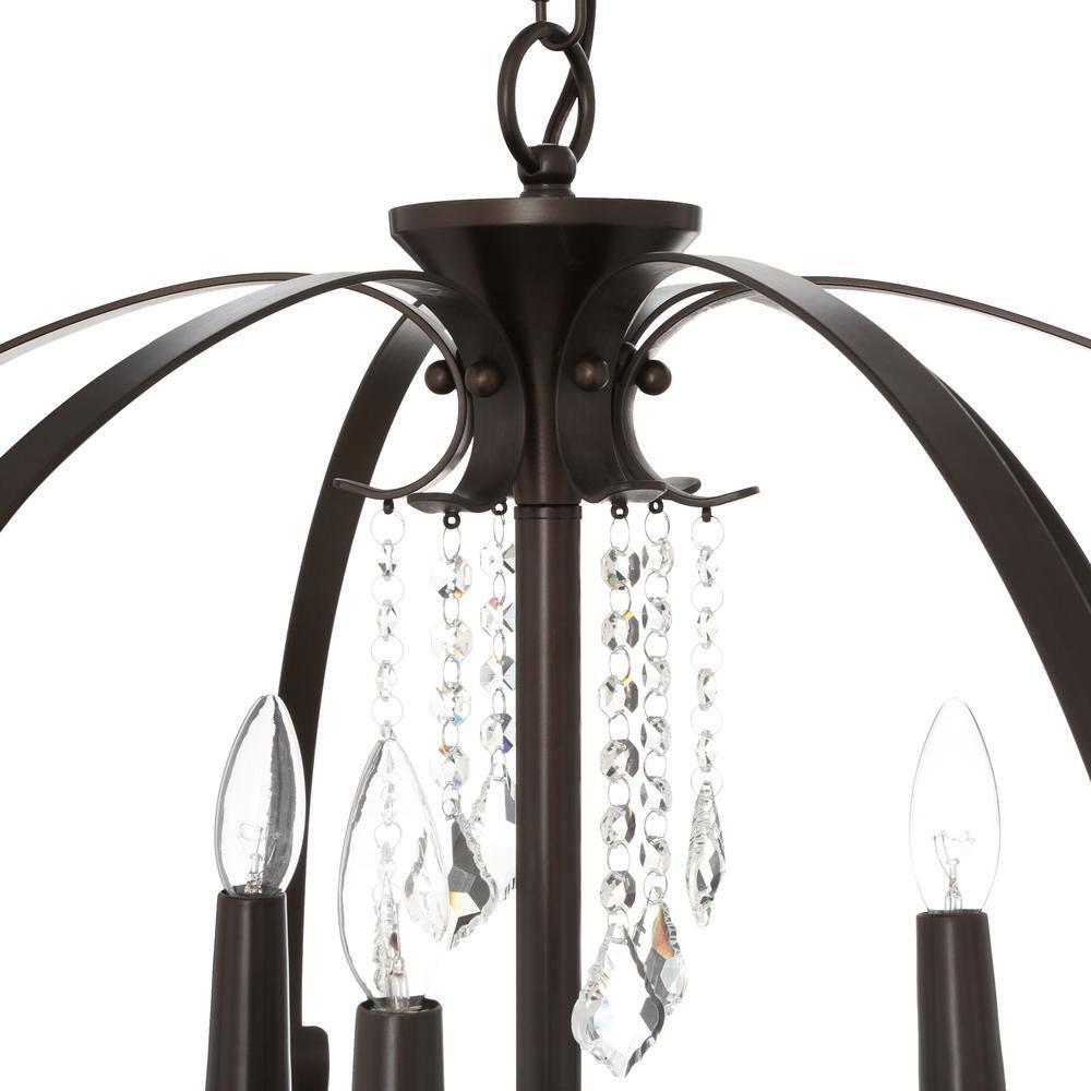 Ella 2 Tier - 9 Light Chandelier in Brushed Etruscan Bronze