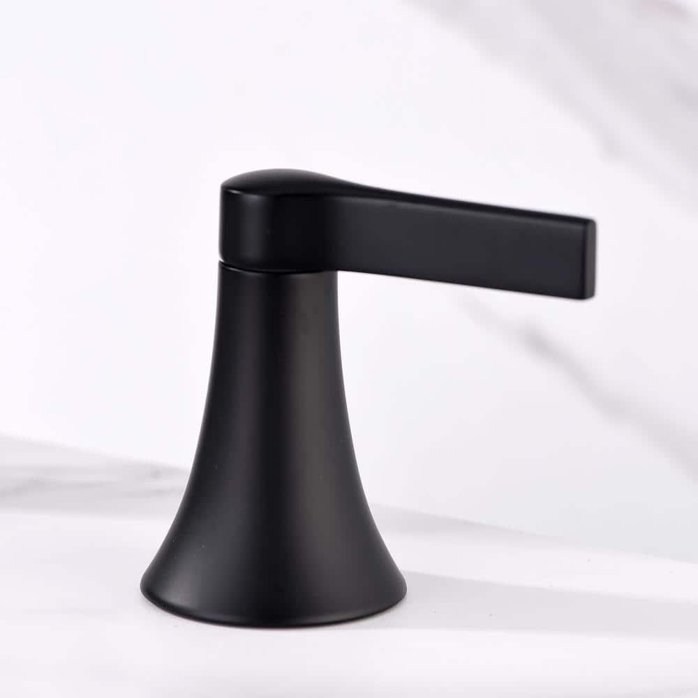 Widespread Bathroom Faucet with Drain Assembly
