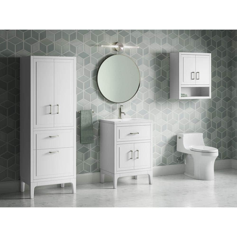 Seer 24" Freestanding Single Bathroom Vanity Cabinet with Sink and Quartz Top