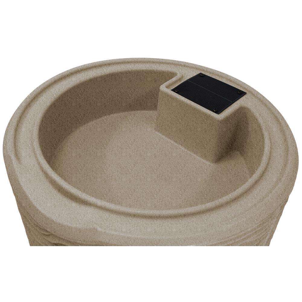 Good Ideas Impressions Palm 50-Gallon Rain Barrel - Sandstone