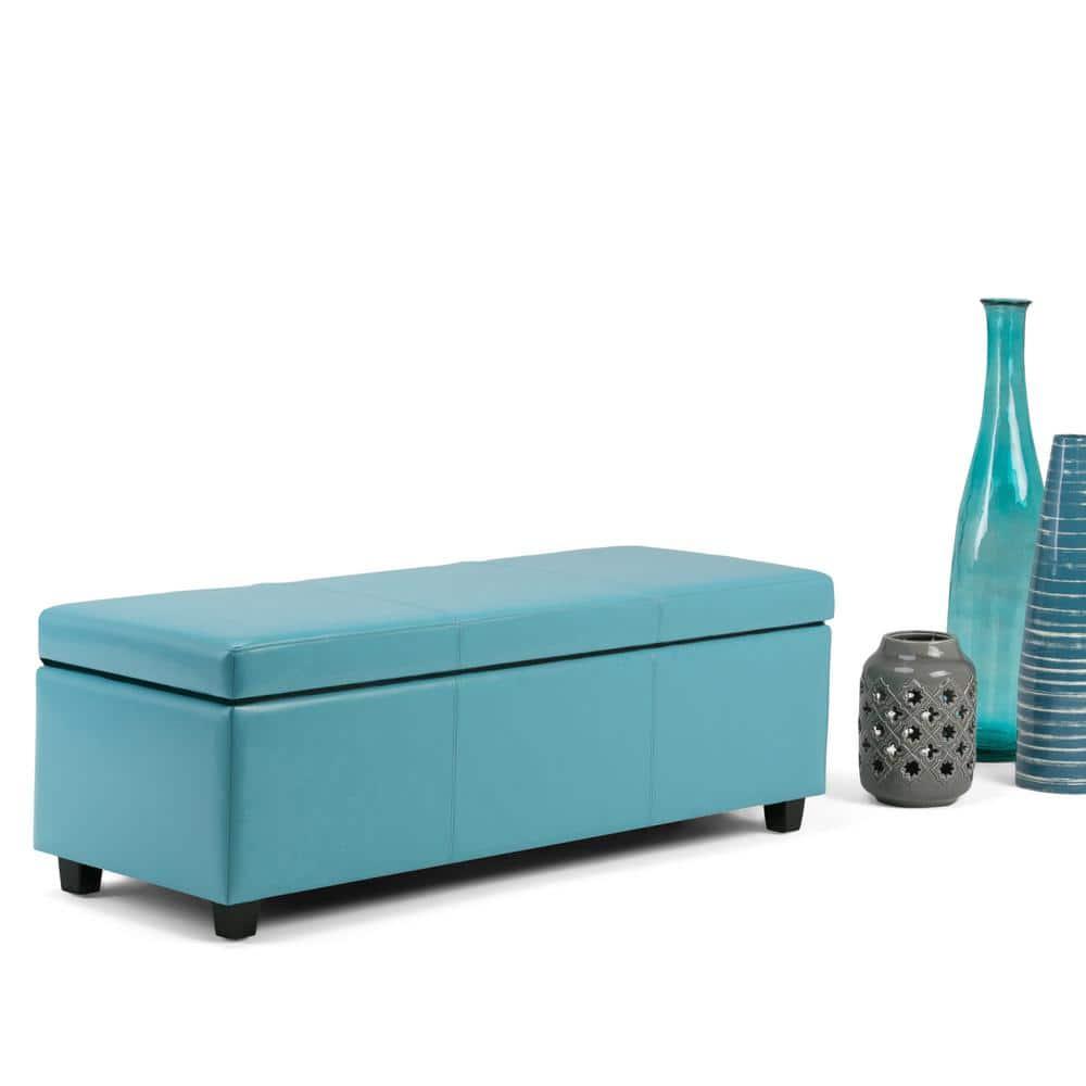 Simpli Home Avalon Storage Ottoman Bench,Assembled