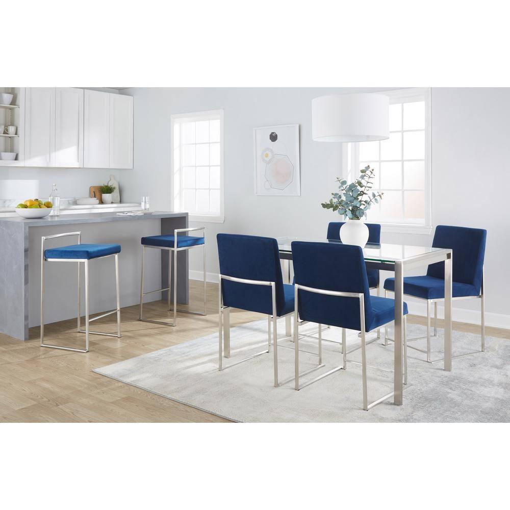 Derik Upholstered Stool with Metal Frame