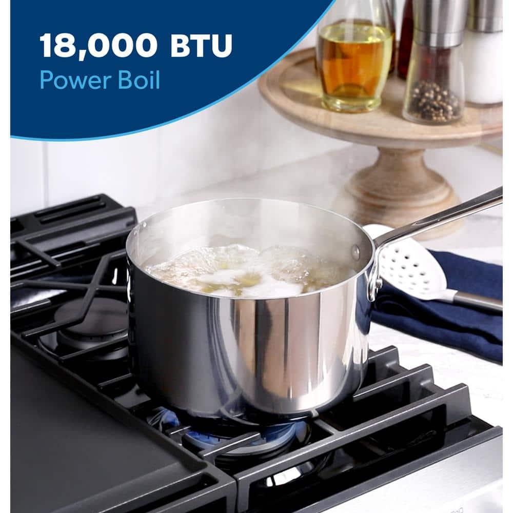 GE 30" Slide-In Front-Control Convection Gas Range