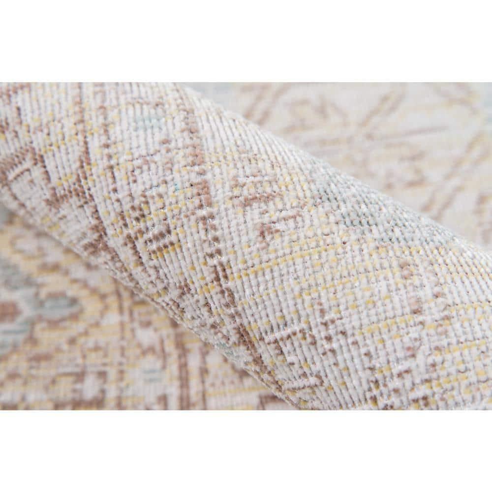 5'3"x7'3" Floral Loomed Area Rug Blue - Momeni: Modern Botanical Design, Low Pile, Indoor Use, Polyester