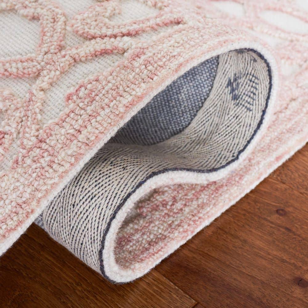 Martha Stewart Trace - MSR3513 - Indoor Hand Tufted Area Rugs - Ivory/Pink - 8'x10'