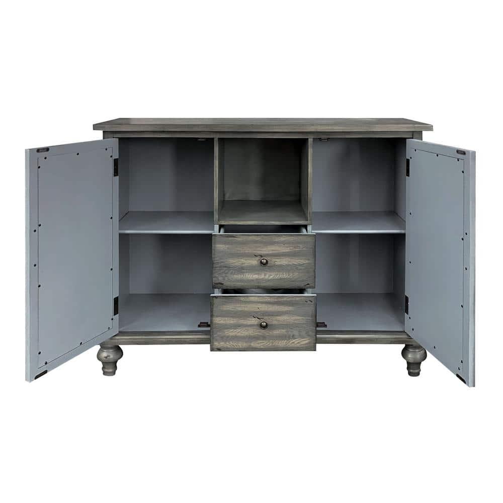 NTYUNRR Velika 48'' Solid Wood Console Table with 2 Drawers