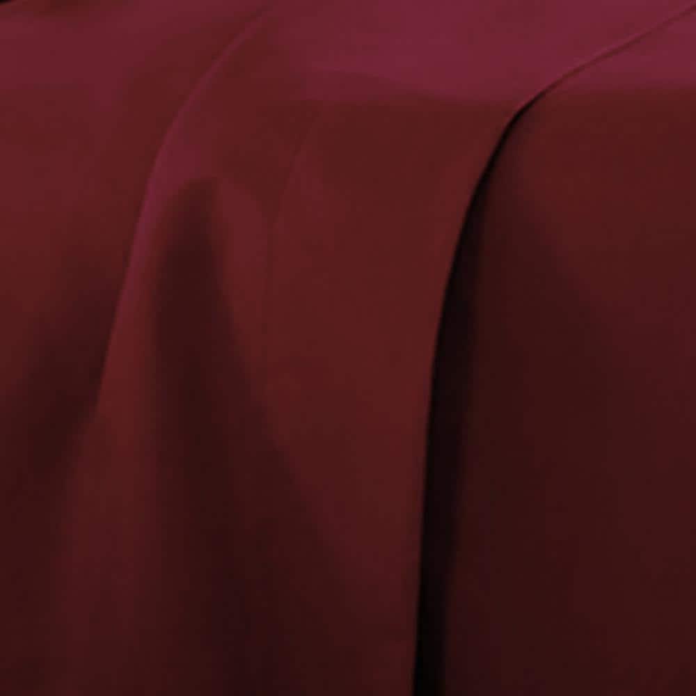 Solid 6 Piece Sheet Set - Ultra Soft - Becky Cameron (Extra Pillow Cases!), Burgundy, King