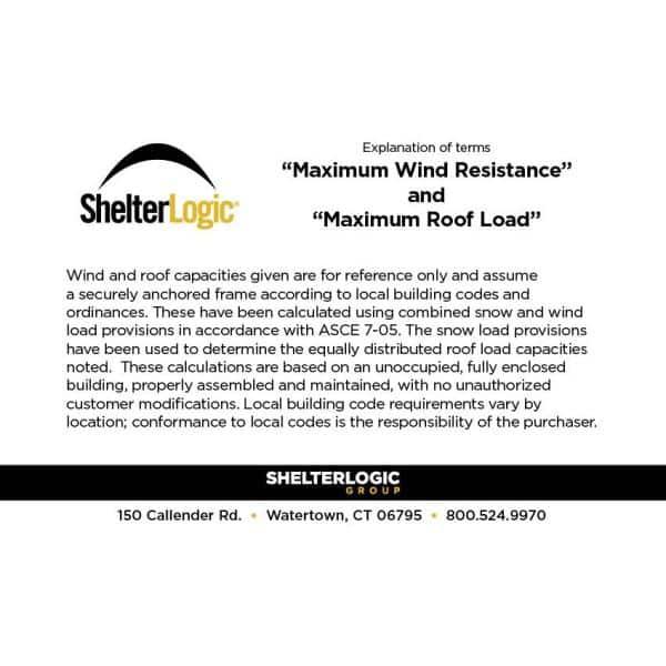 ShelterLogic 13' W x 20' D Garage