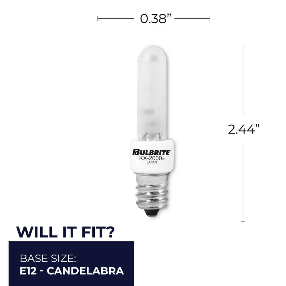 40W T3 E12 Dimmable Xenon/Krypton Stick Light Bulb