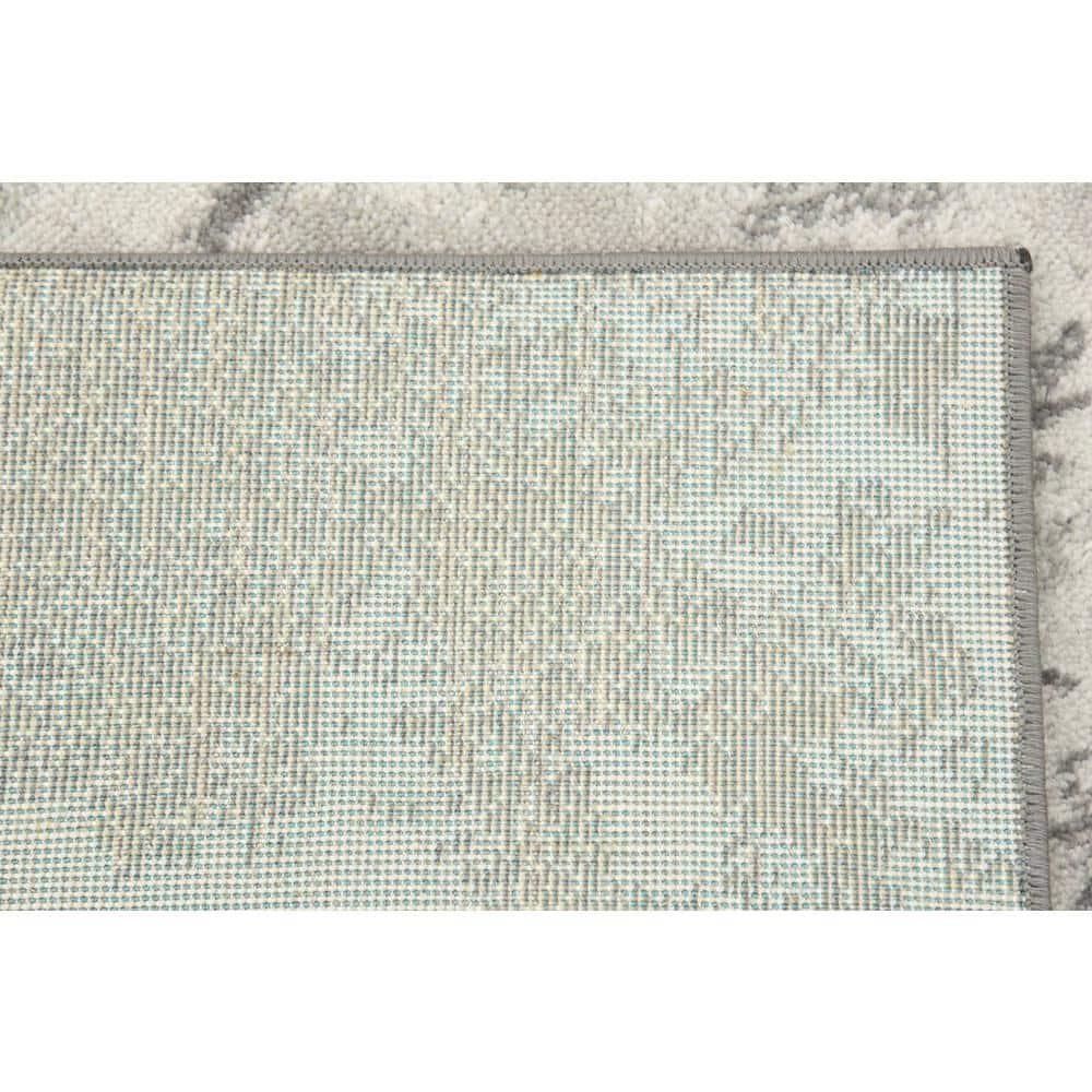 Unique Loom Metro Collection Area Rug - Space (4' 1" x 6' 1" Rectangle Light Gray/Gray)