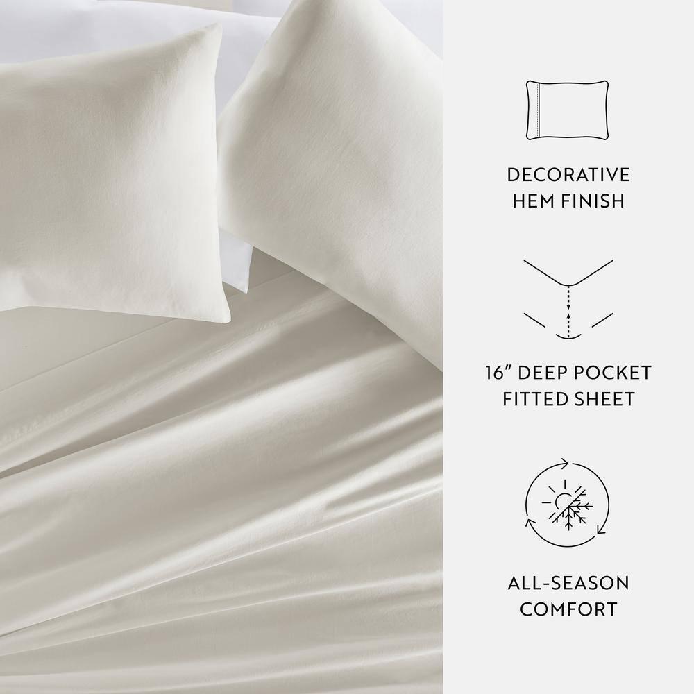 Becky Cameron Sateen Long-Staple Cotton Deep Pocket Sheet Set