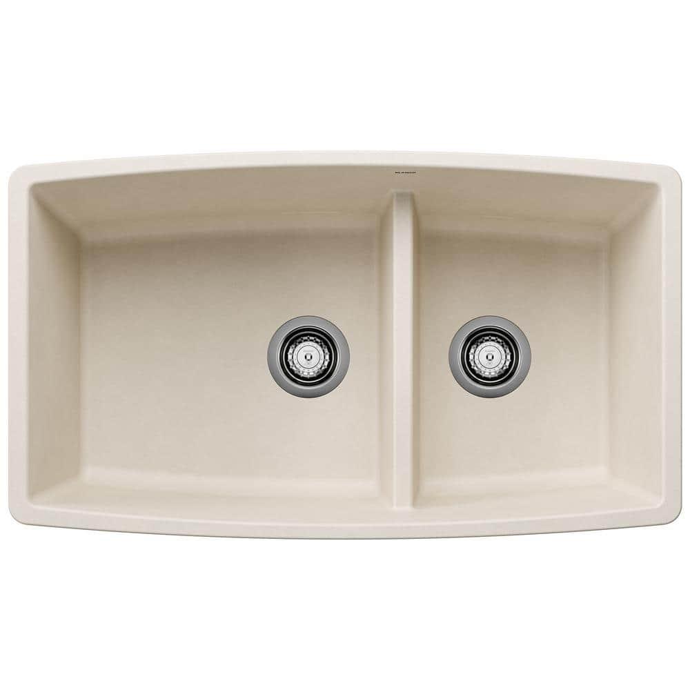 Performa SILGRANIT 33" L x 19" W Double Bowl Undermount Kitchen Sink