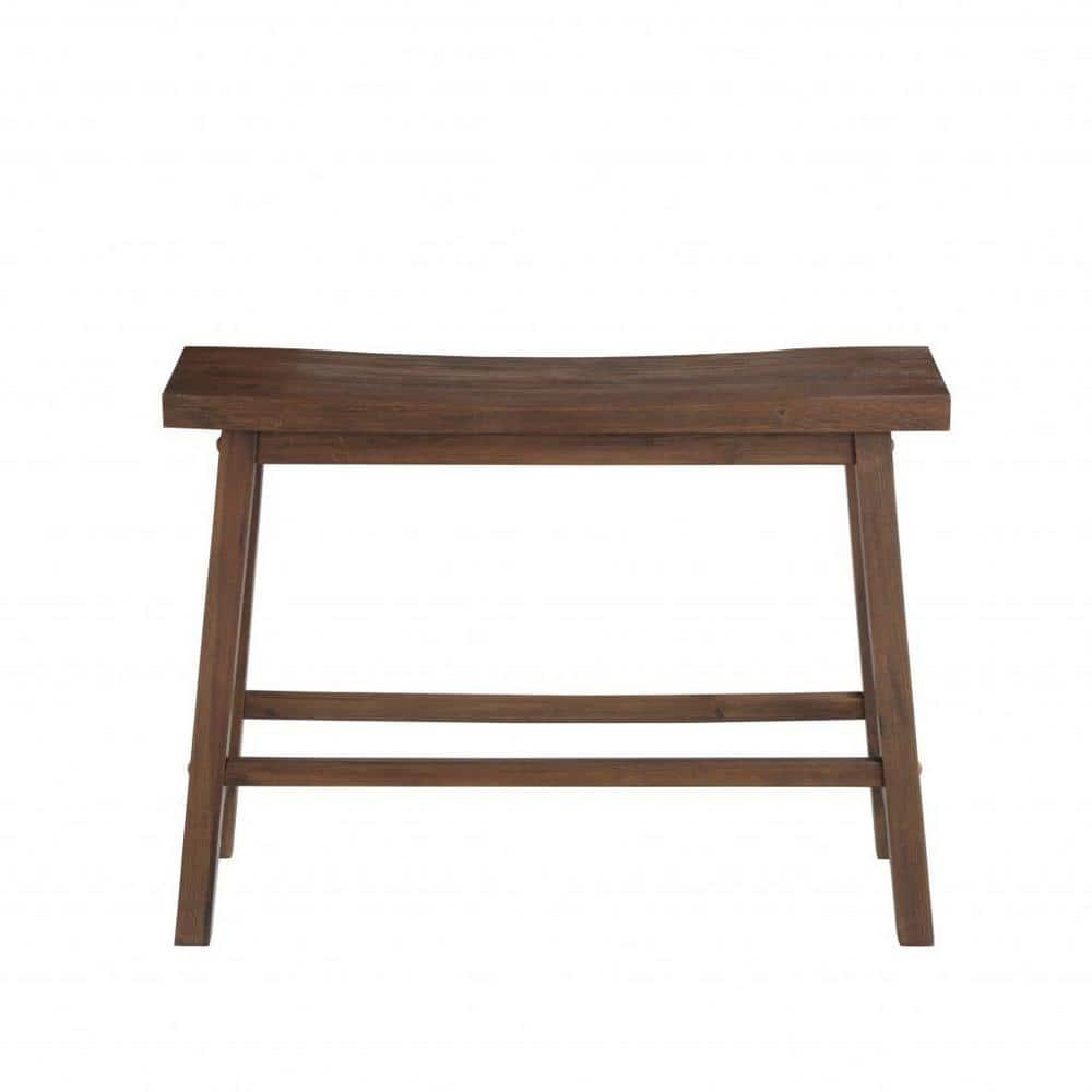 Sonoma Bench Chestnut - Boraam: Modern Rectangle Wood Dining Bench, Spot Clean, 600 lbs Capacity