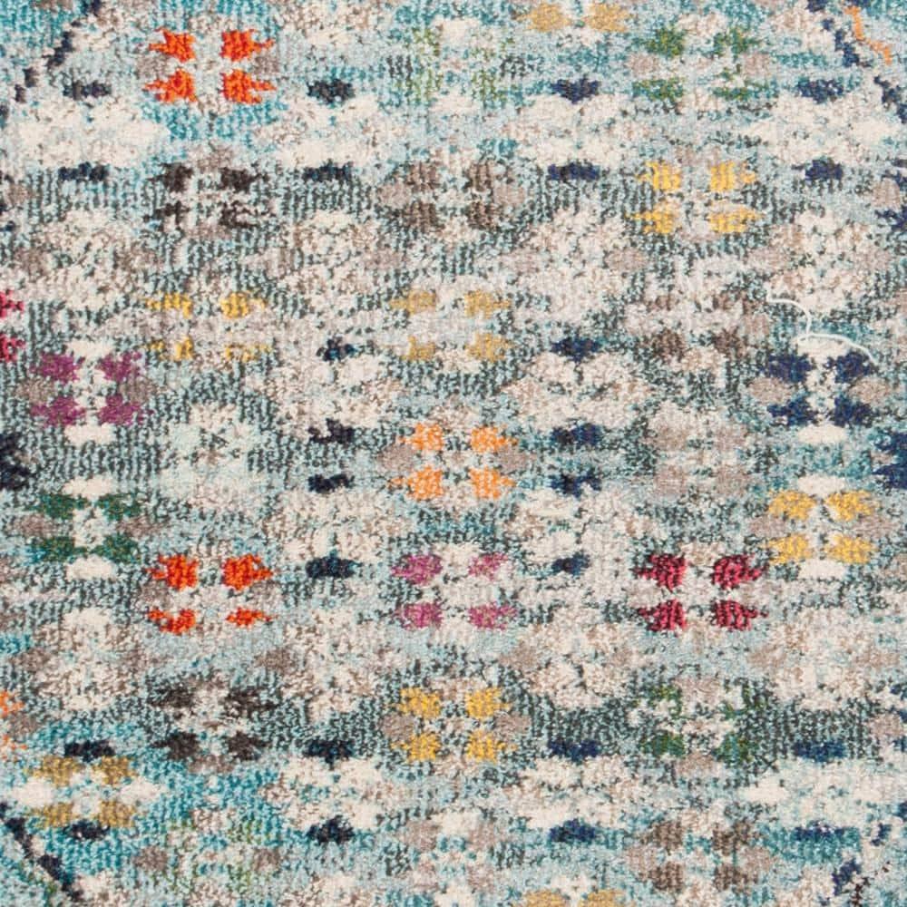 Monaco MNC255 Power Loomed Indoor Accent Rug - Blue/Light Grey - 4'x5'7" - Safavieh