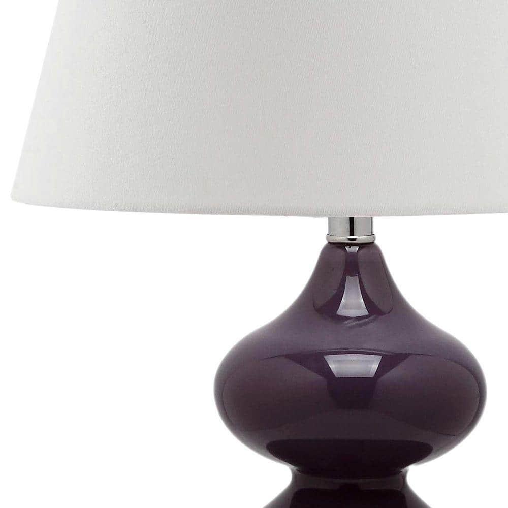 Eva Double Gourd Table Lamp (Set of 2) - 24 Inch Height - LIT4086 - Dark Purple - Safavieh