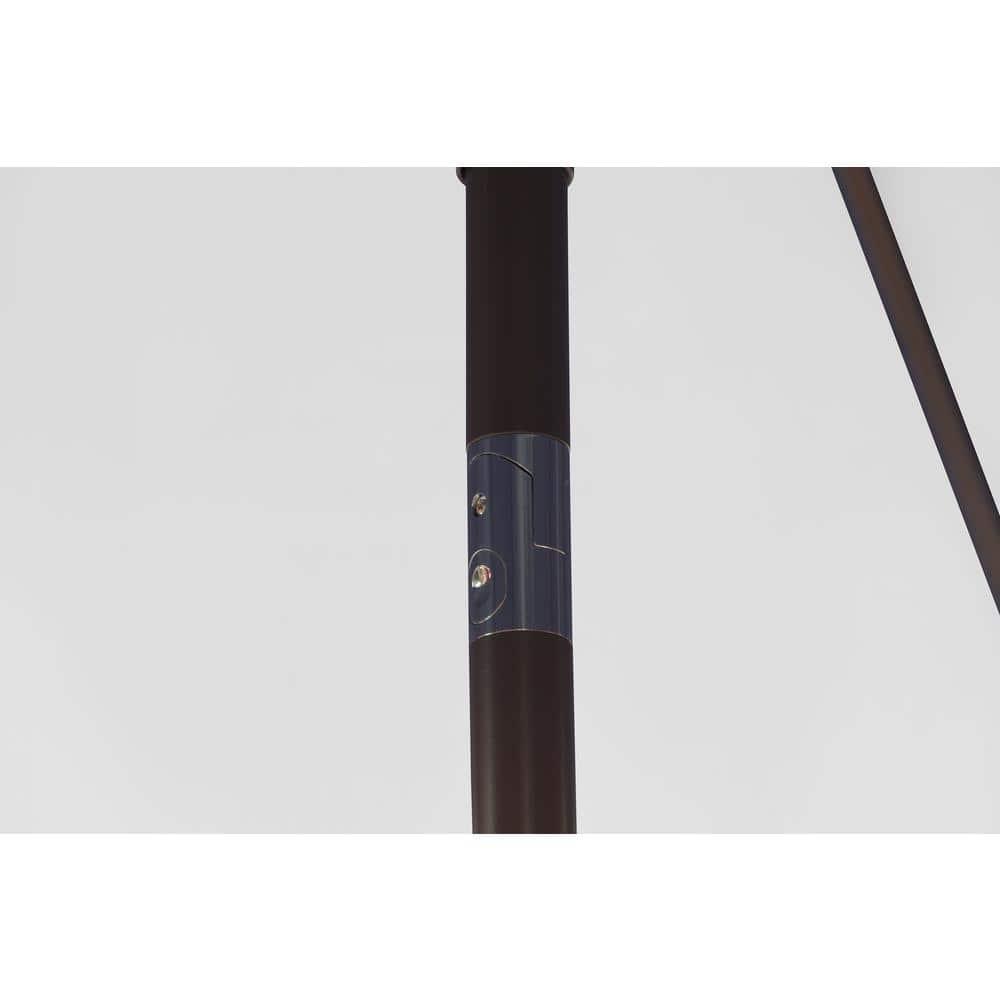 Westin Outdoor 9 Ft Patio Umbrella with Black Round Base Included for Outdoor Patio UV Weather Resistant, White