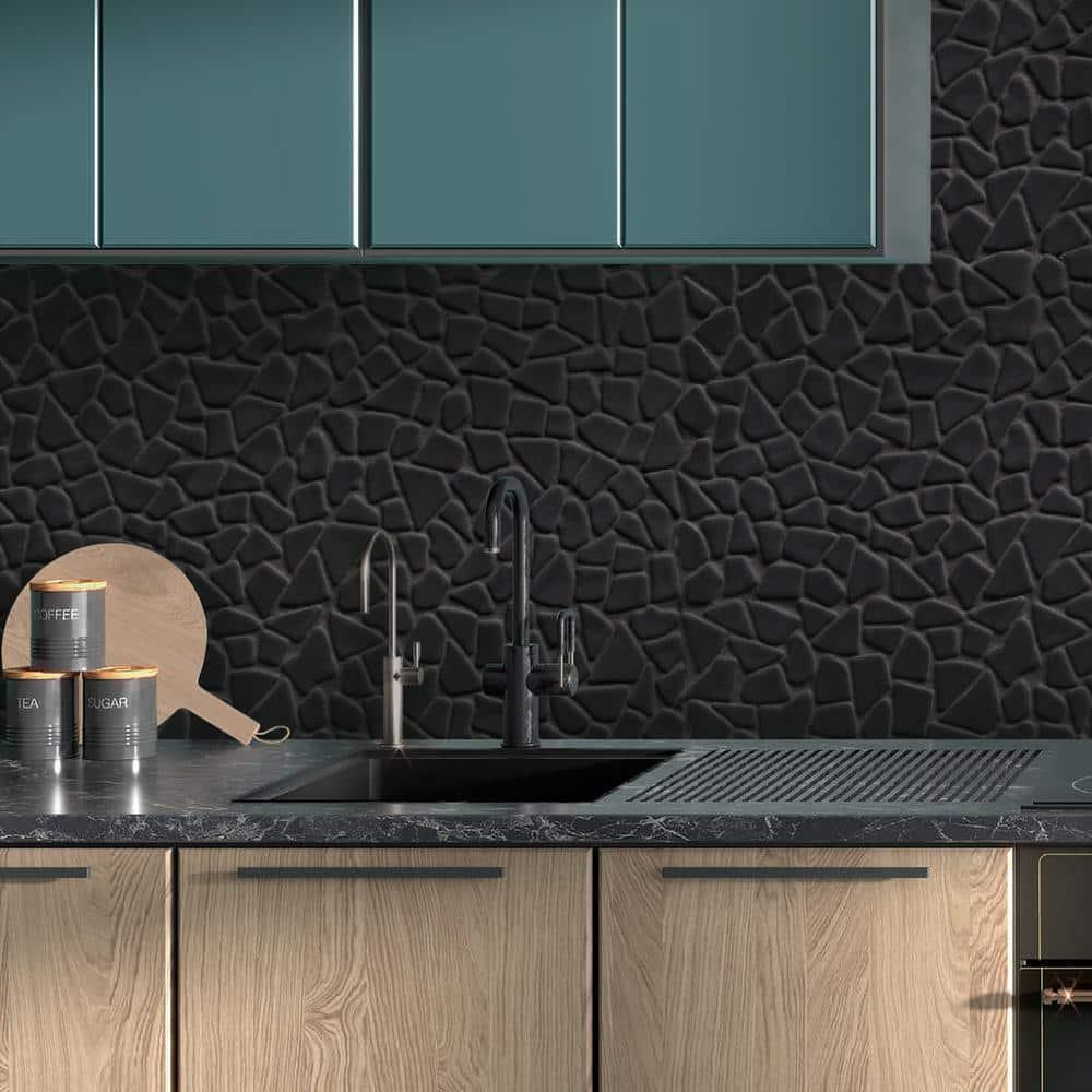 Sunwings 12" x 12" Pebble Recycled Glass Mosaic Floor & Wall Tile