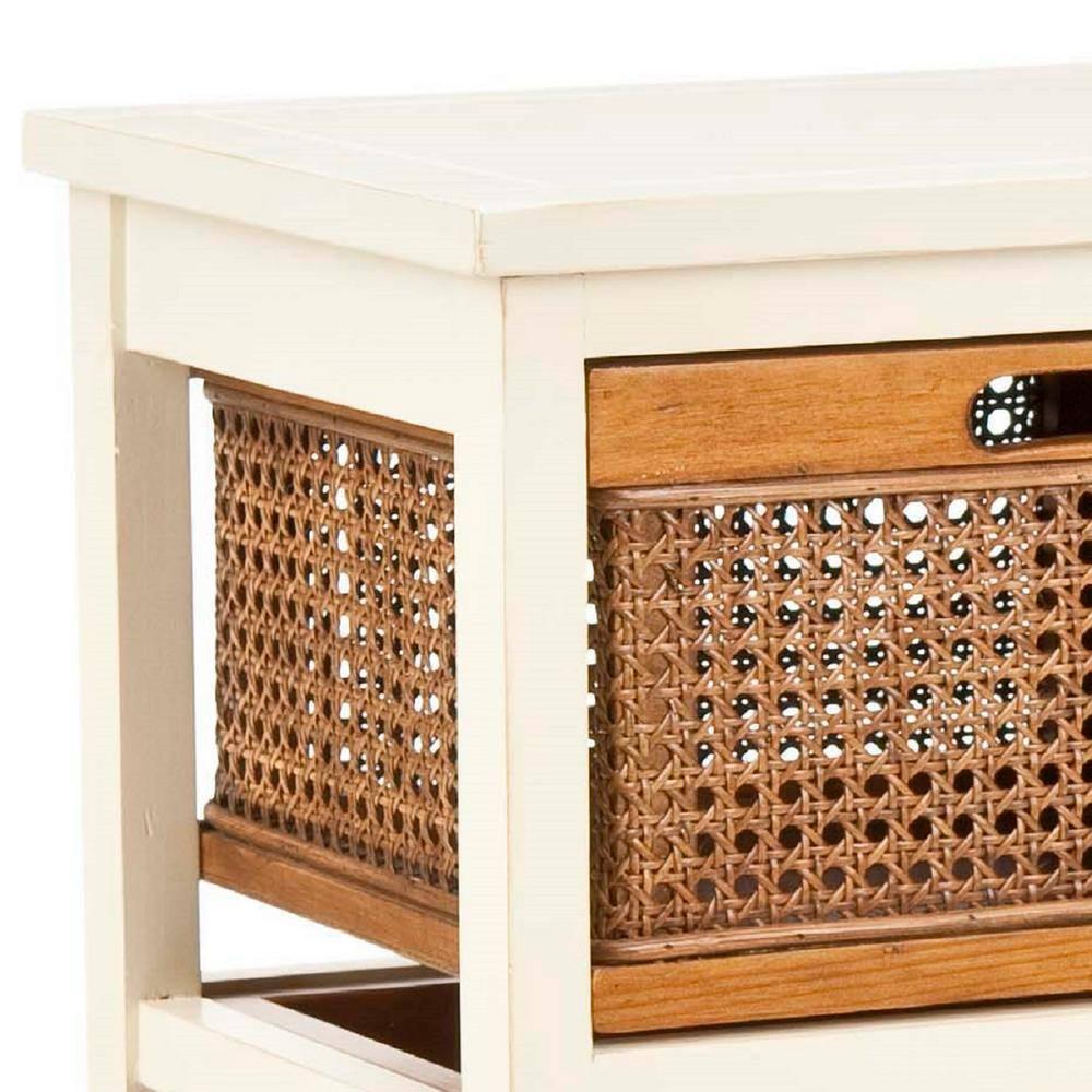 Jackson 4 Drawer Storage Unit - Barley/Cane Drawers - Safavieh.