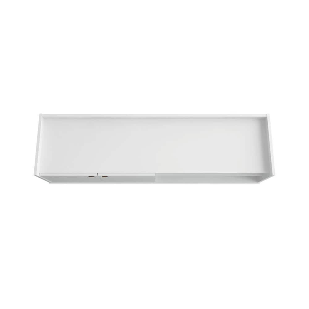 Bogart Mid Century Modern TV Stand for TVs up to 50'': Media Stand with Open Shelves & Cable Management - Manhattan Comfort