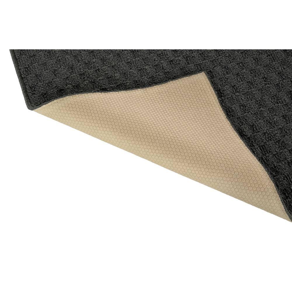 Garland Rug Town Square Polypropylene Cinder Gray Indoor Runner Rug, 3' x 8'