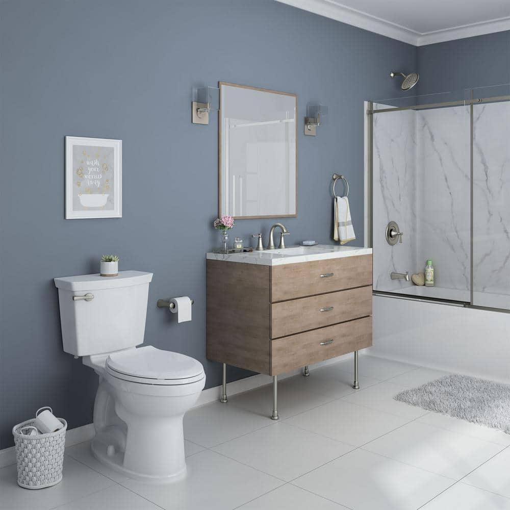 Glacier Bay Rumson 8 in. Widespread 2-Handle Bathroom Faucet in Brushed Nickel