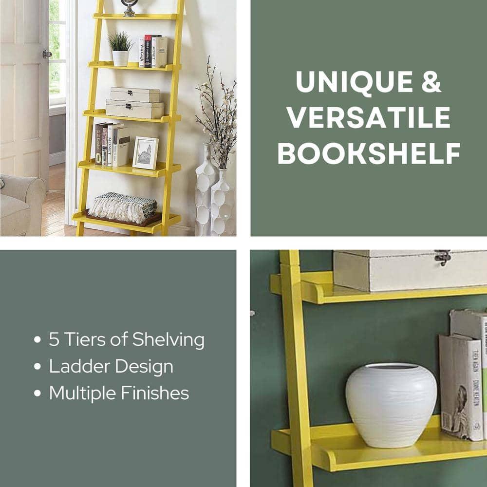 Convenience Concepts American Heritage Bookshelf Ladder-Finish:Yellow
