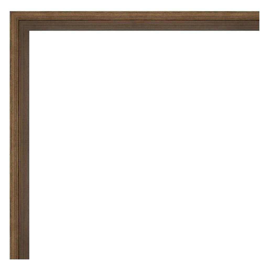 Lucie Bronze 37" Wood Beveled Bathroom Vanity Mirror