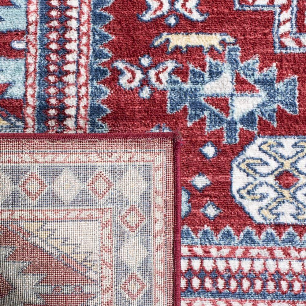 SAFAVIEH Kazak Collection KZK118R Red / Blue Rug