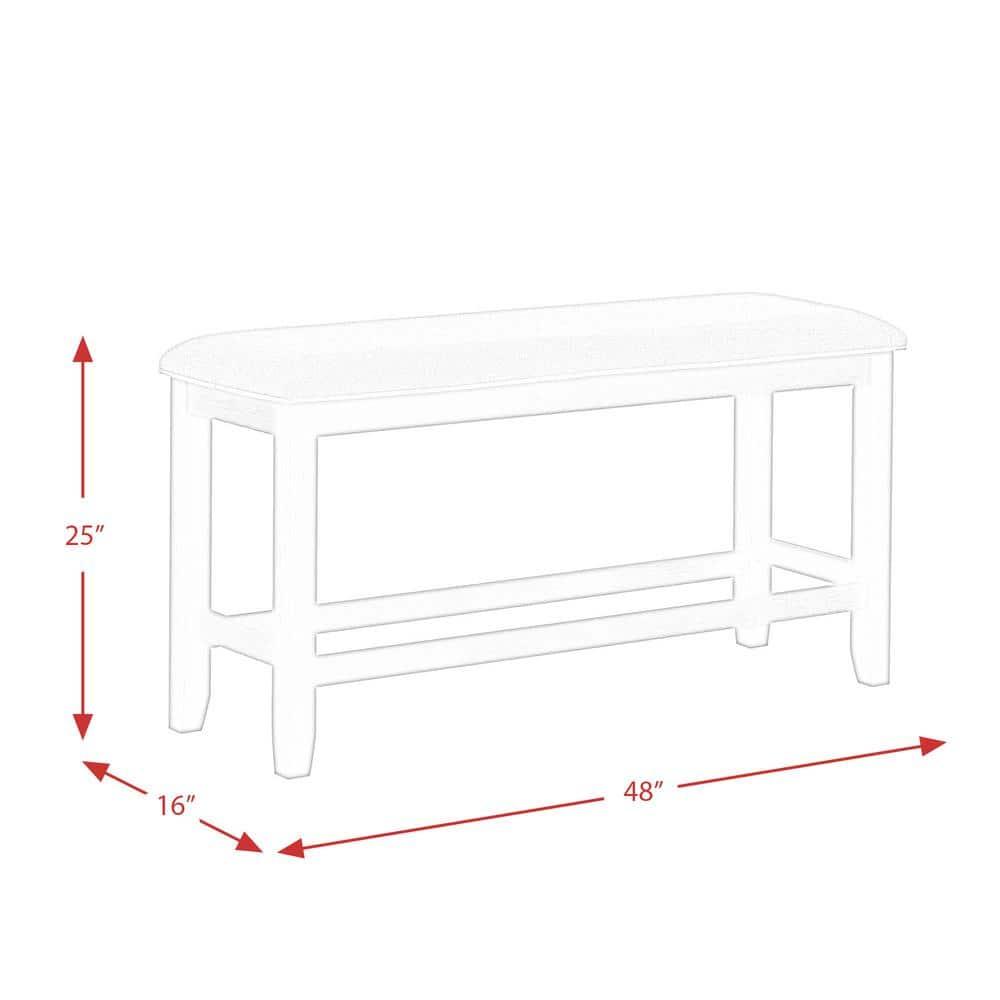 Picket House Furnishings Kona Counter Height 6PC-Table Four Chairs & Bench