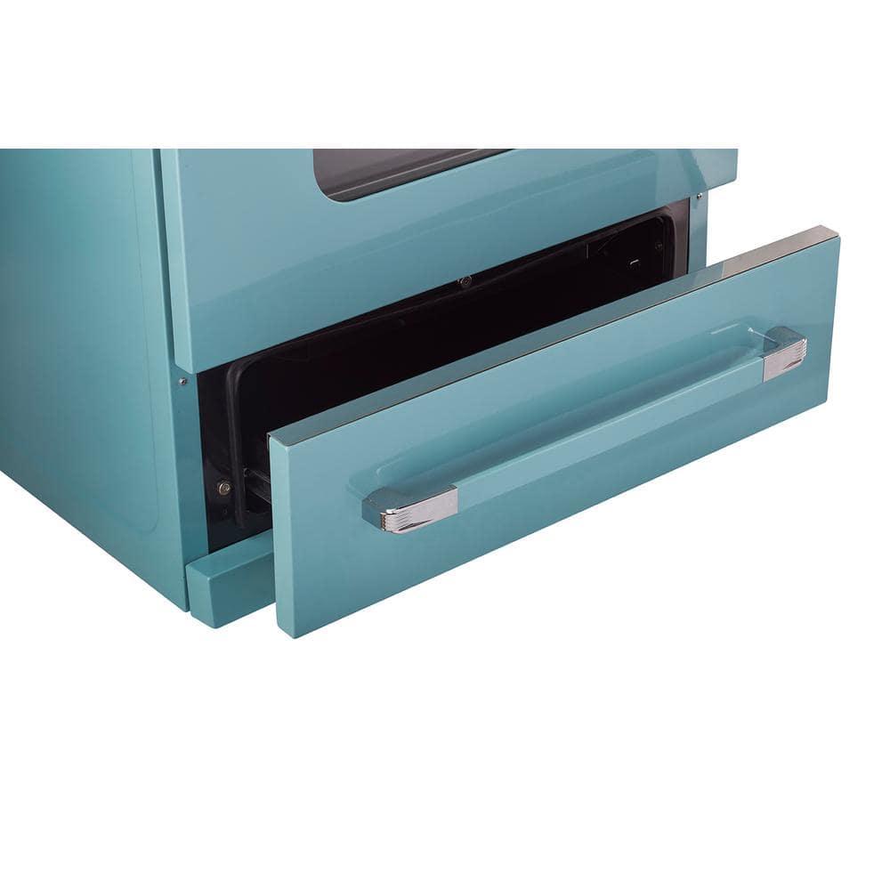 Unique Appliances Classic Retro 30" 4 burner 3.9 cu. ft. Freestanding Gas Range with Convection Oven UGP-30CR T