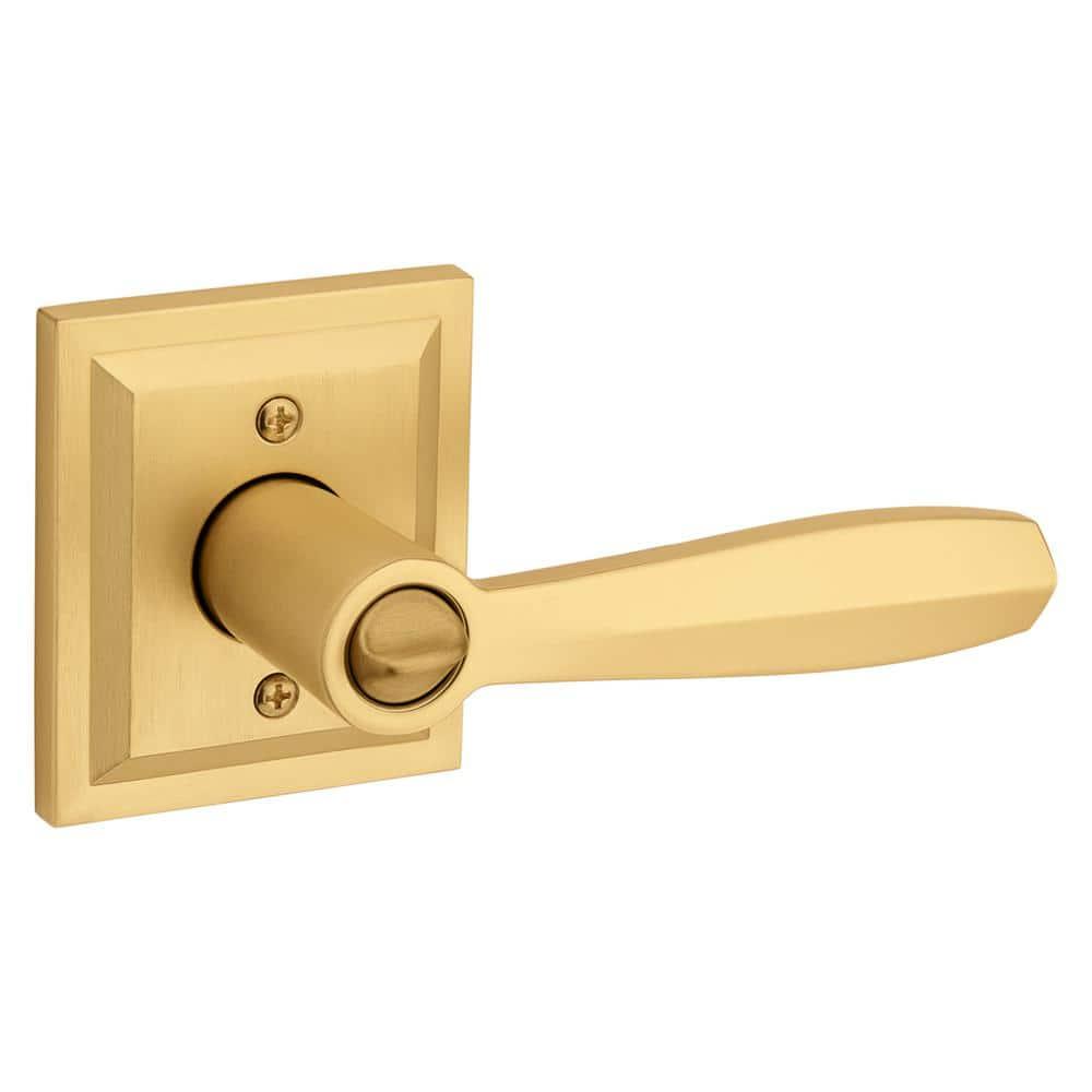 Baldwin 354Tol-Slb-Smt Torrey Pines Keyed Entry Single Cylinder Door Lever Set - Brass