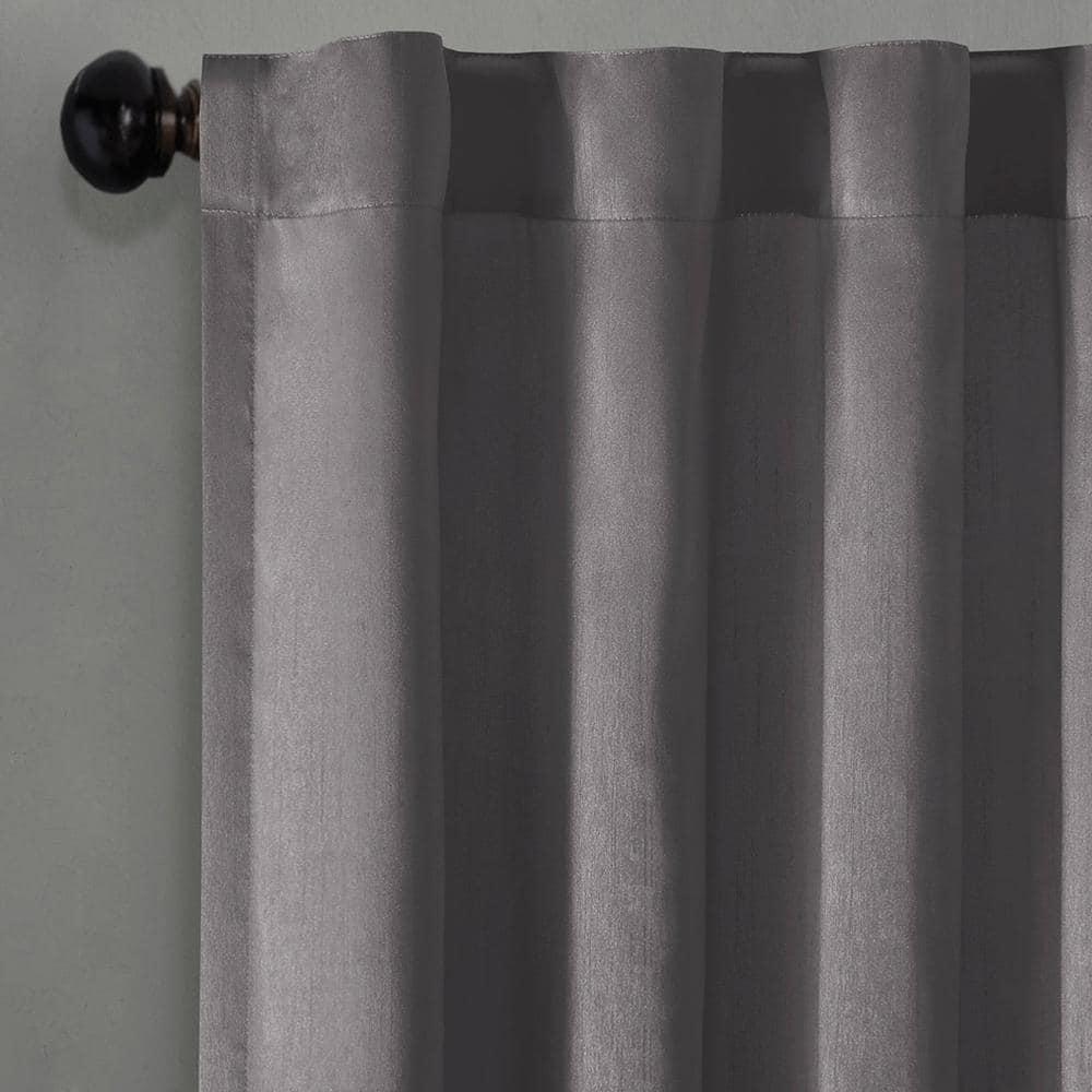 Andora Embroidered Branch Rod Pocket Single Curtain Panel
