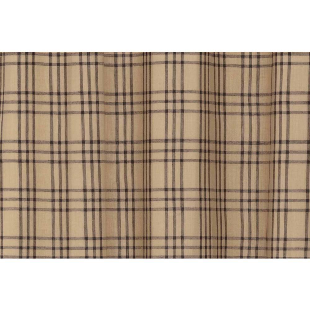 Sawyer Mill Charcoal Plaid Cotton Rod Pocket Valance, 16x60 Inches
