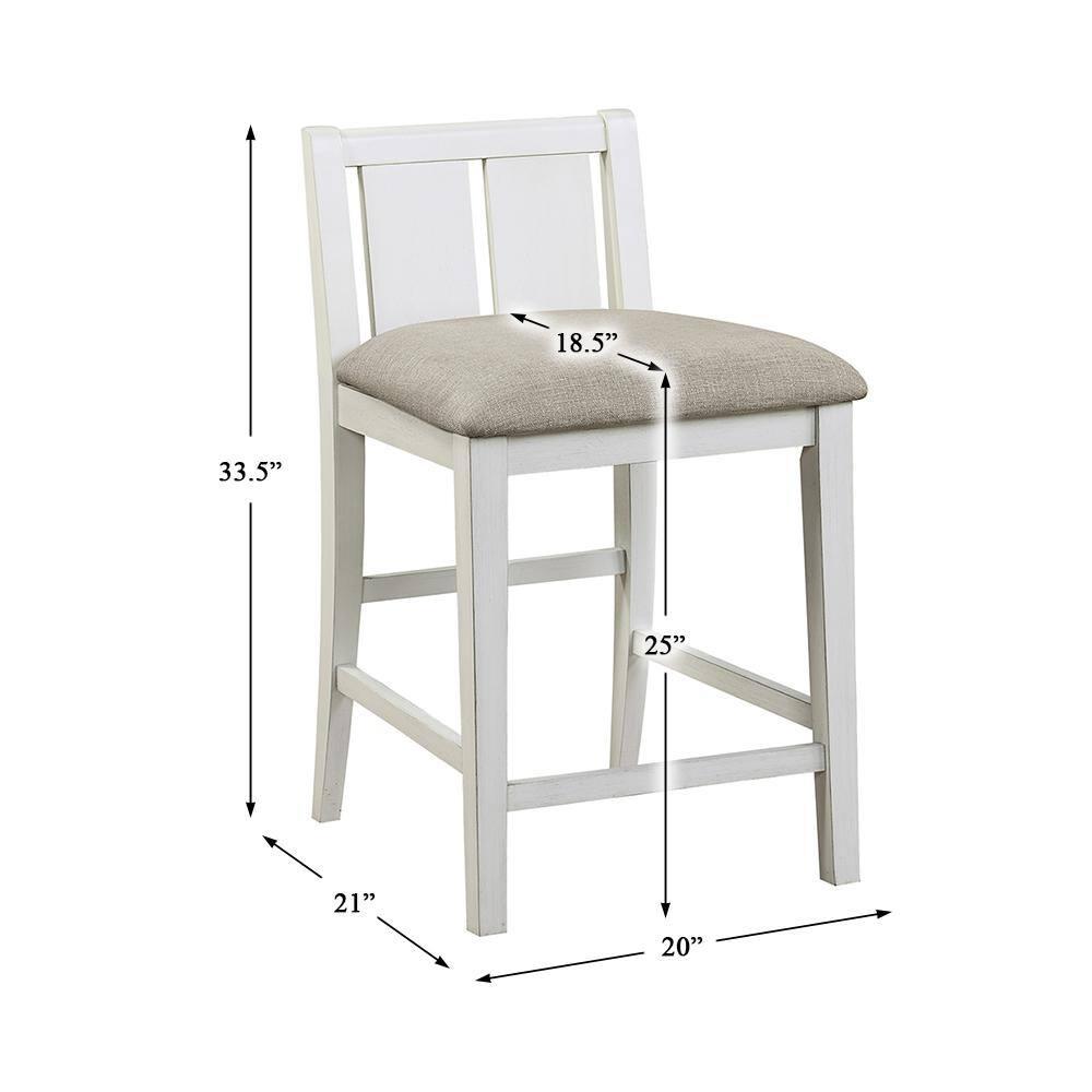 NicBex 3 Piece Dining Table Set witH USB Ports & Side Storage Modern Kitchen Side Table with Upholstered Side Chairs for Dining Room, White