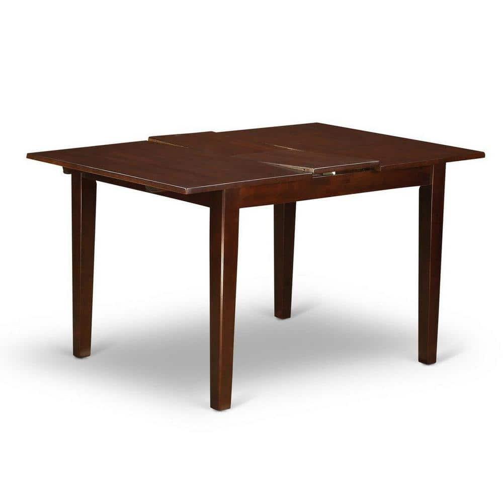 East West Furniture Norfork 5-piece Traditional Wood Dining Set in Mahogany
