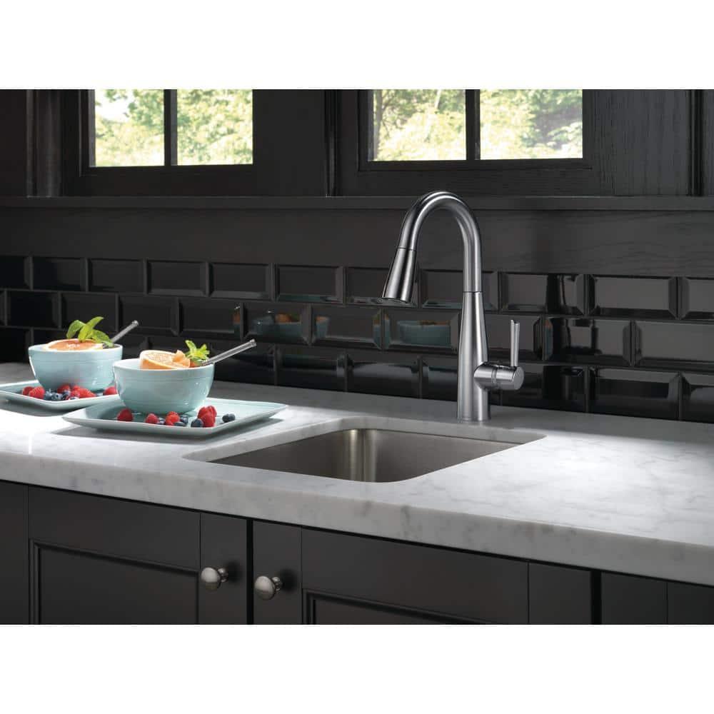 Essa Pull Down Sprayer Bar Faucet, Single Handle Prep Sink Faucet