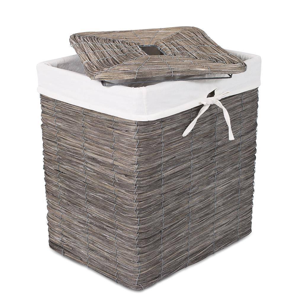 BirdRock Home Wicker Laundry Hamper with Handles
