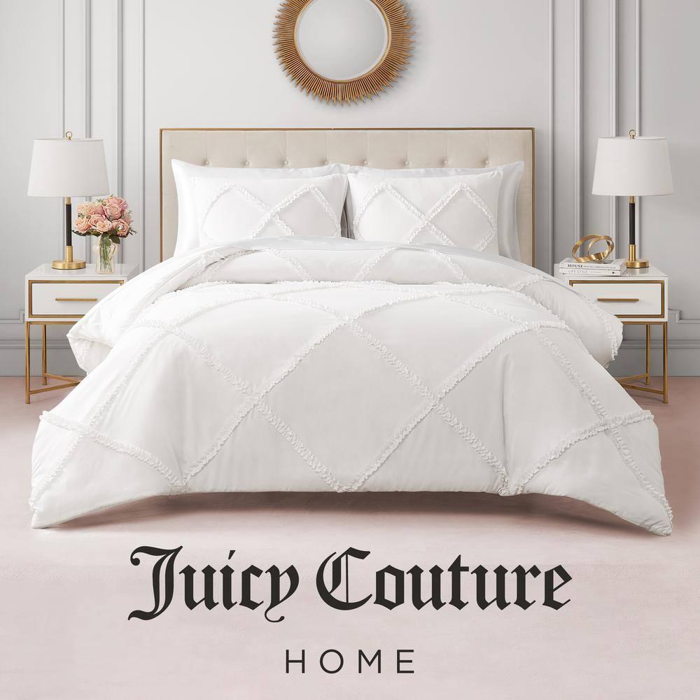 Juicy Couture Juicy Couture Diamond Ruffle Reversible Comforter & Shams Bedding Sets
