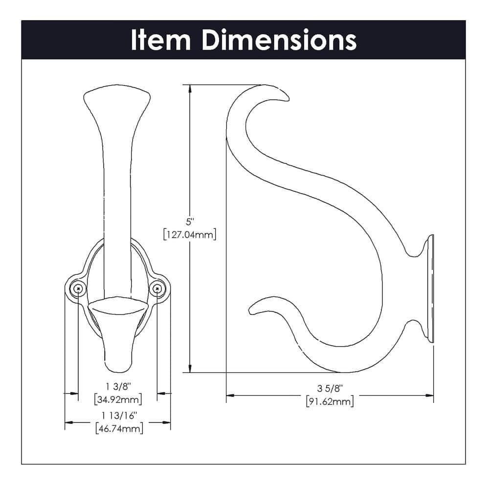 Signature Zinc Wall Wall Hook