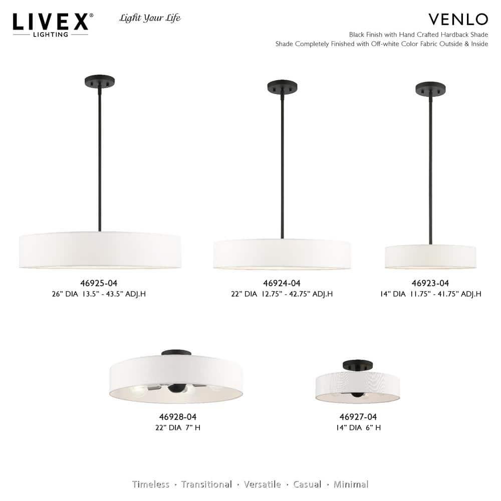 4 - Light Drum Chandelier