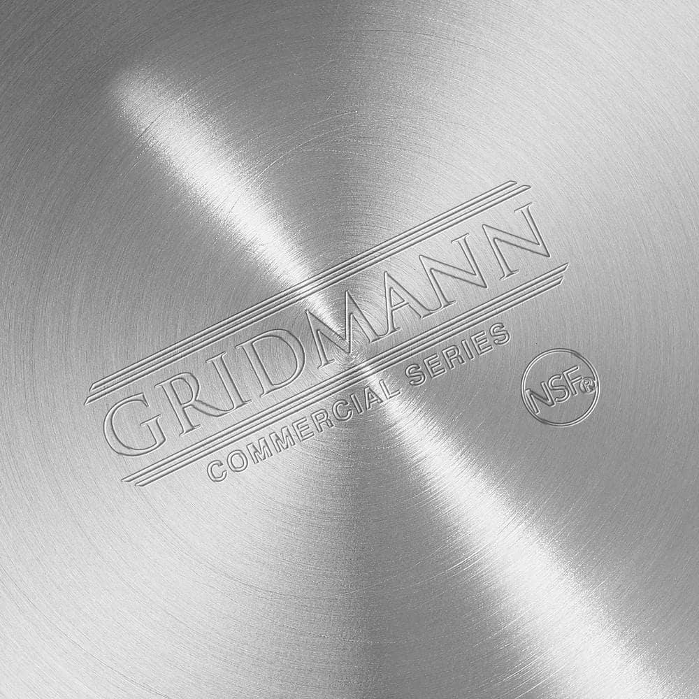 GRIDMANN Aluminum Sauce Pan & Silicone Handle, NSF Professional Cookware