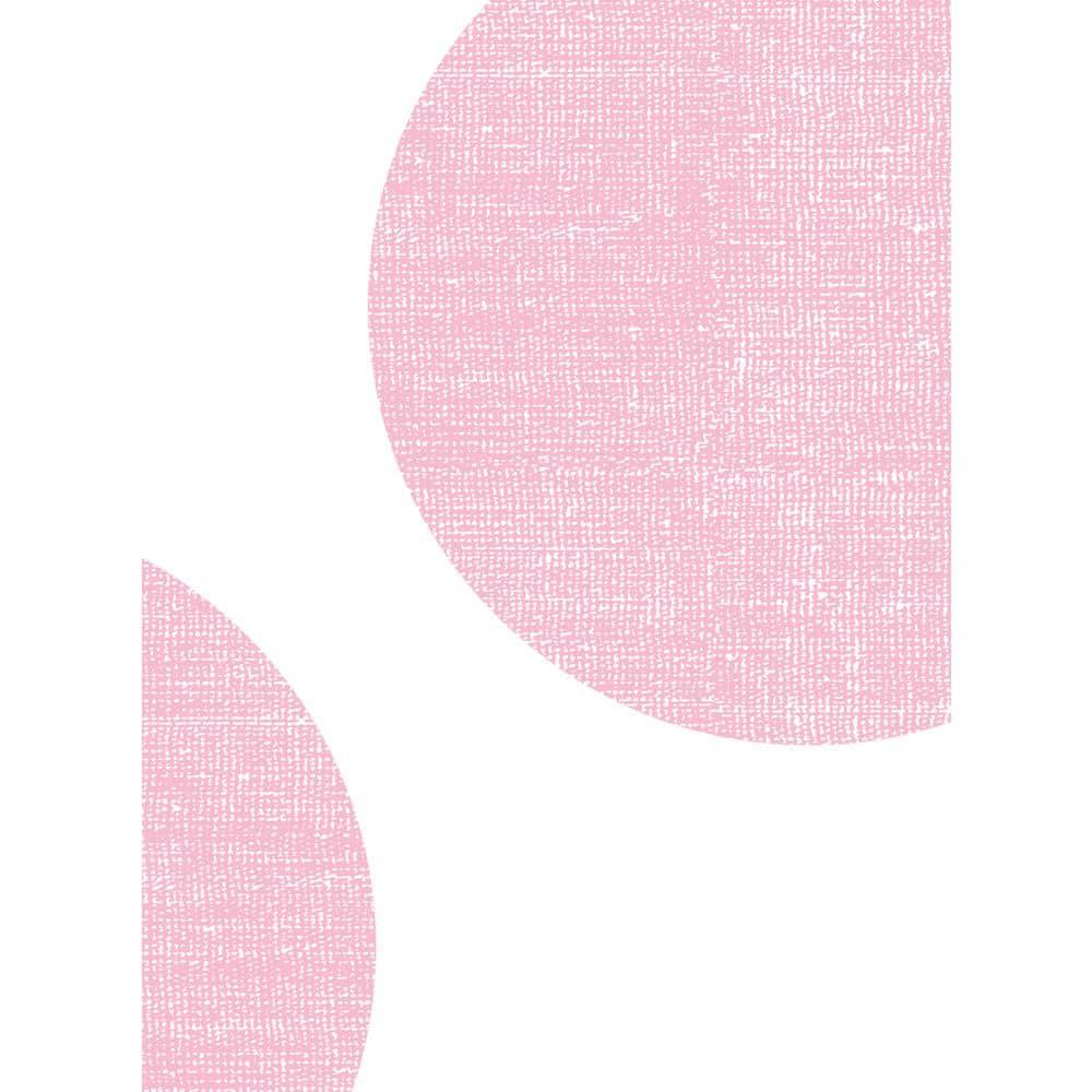 Textured Dots Baby Pink Vinyl Wall Sticker, 6 in.