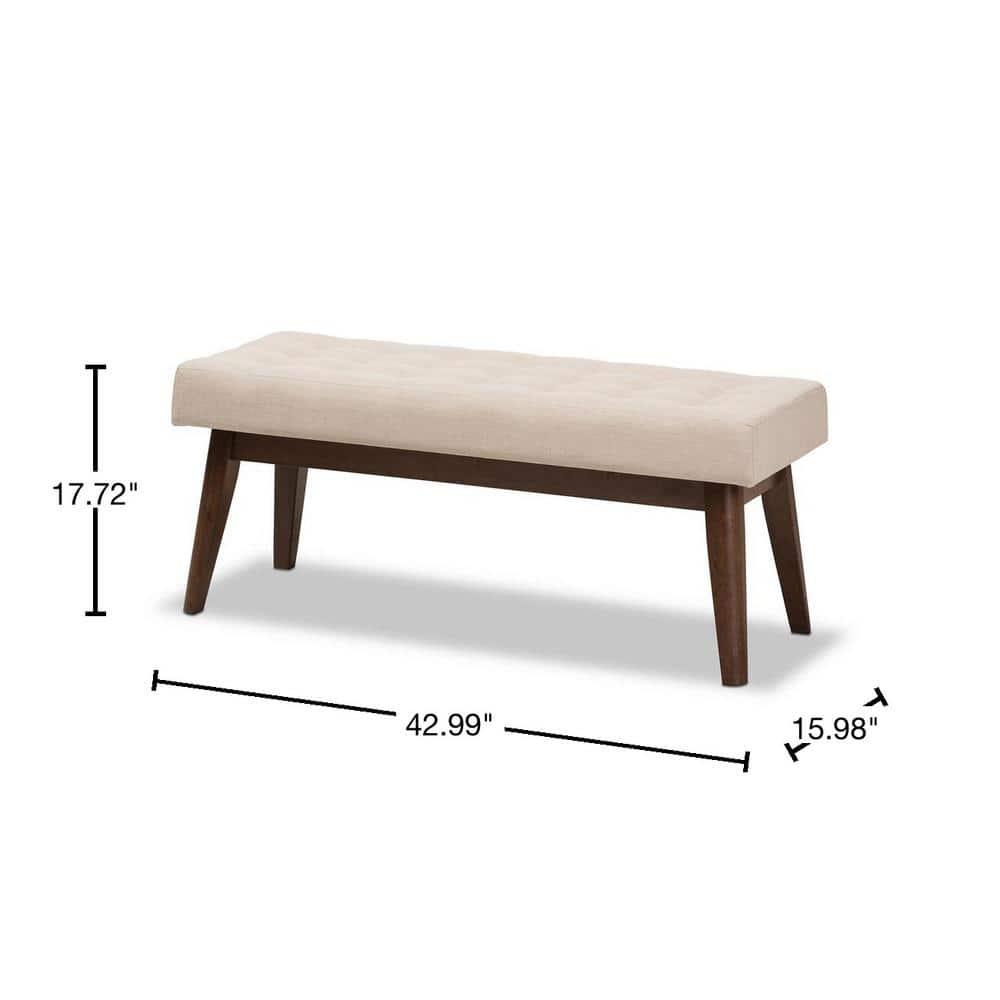 Harris 43" Upholstered Bench